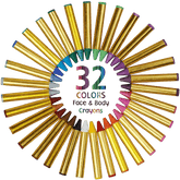 32 Face Paint Crayon Set